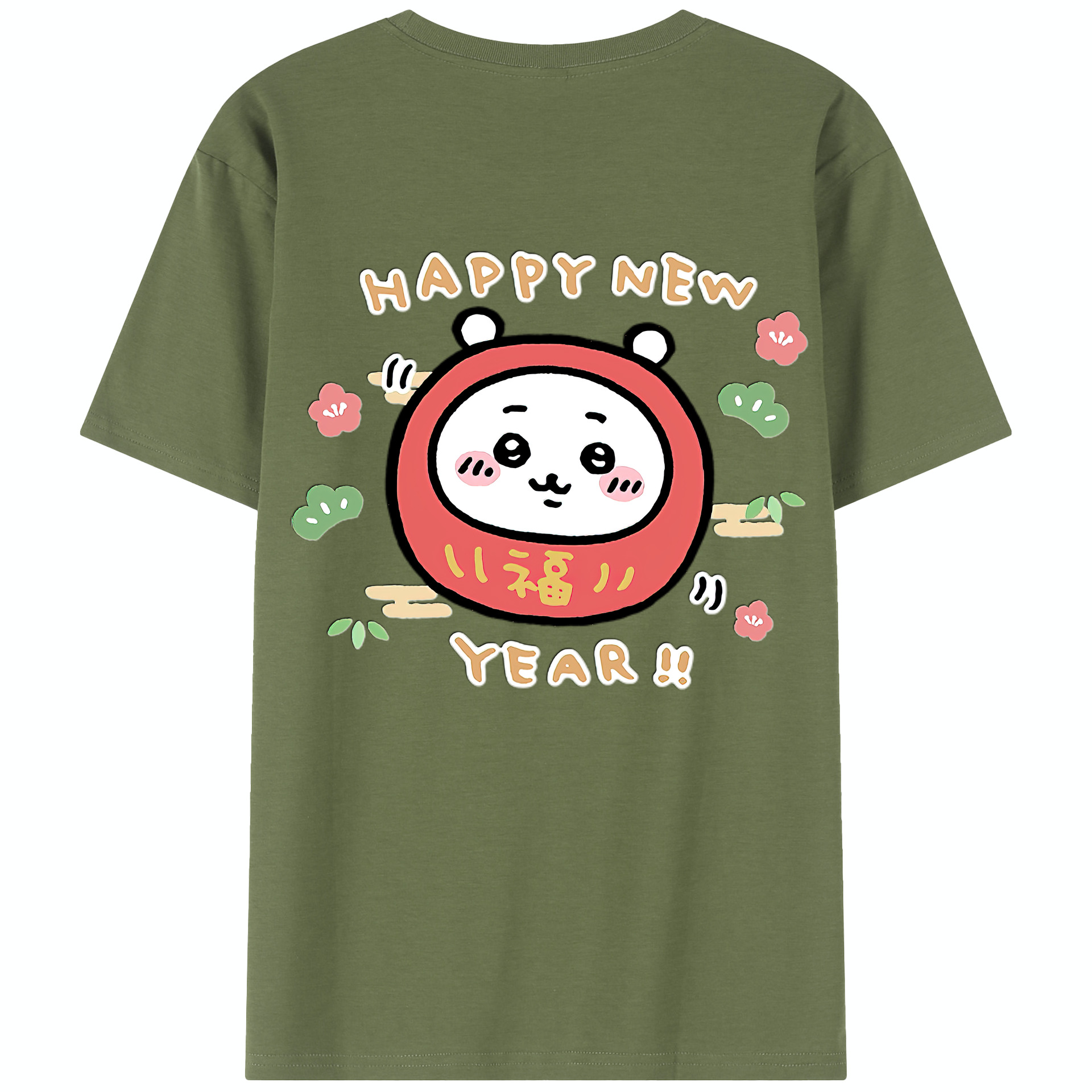 （画像用） ちいかわ ちいかわ Chii-kawa chiikawa 綿100％半袖Tシャツ（背面プリント）